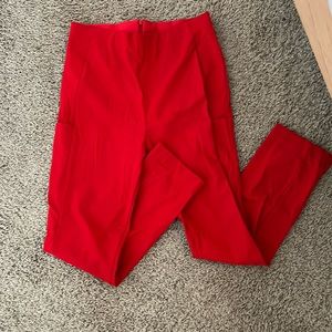 Red Athleta pants